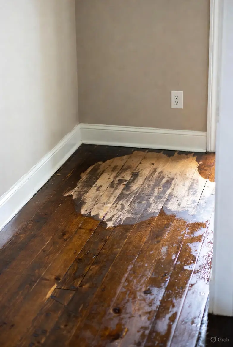 הסימנים ללחות כלואה מתחת לרצפה