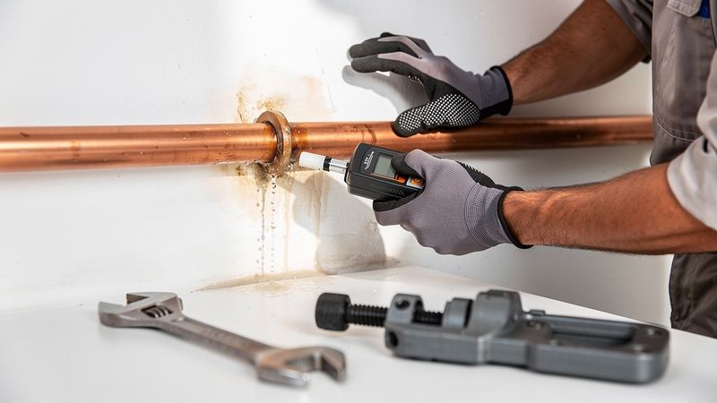 נזילה מצינור מים קרים או חמים